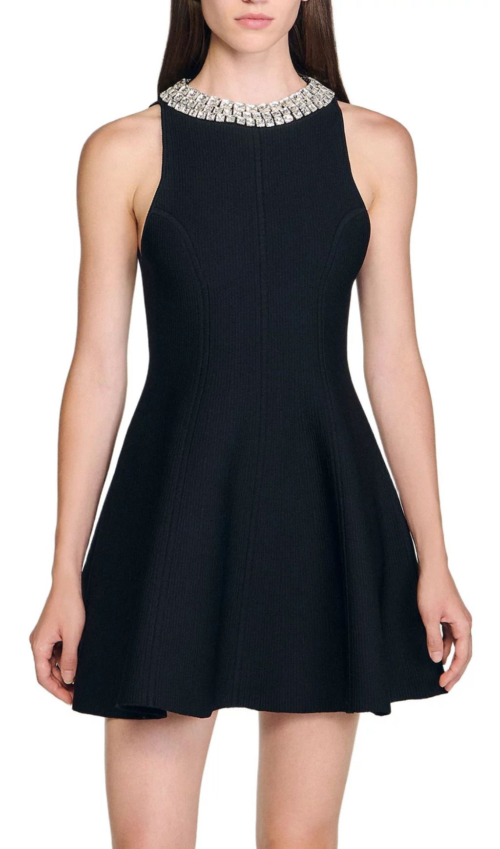 7d1f67419b57e22d165afed43cd1fc9f.jpg Fashionslee Women Rhinestone Collar Short Dress