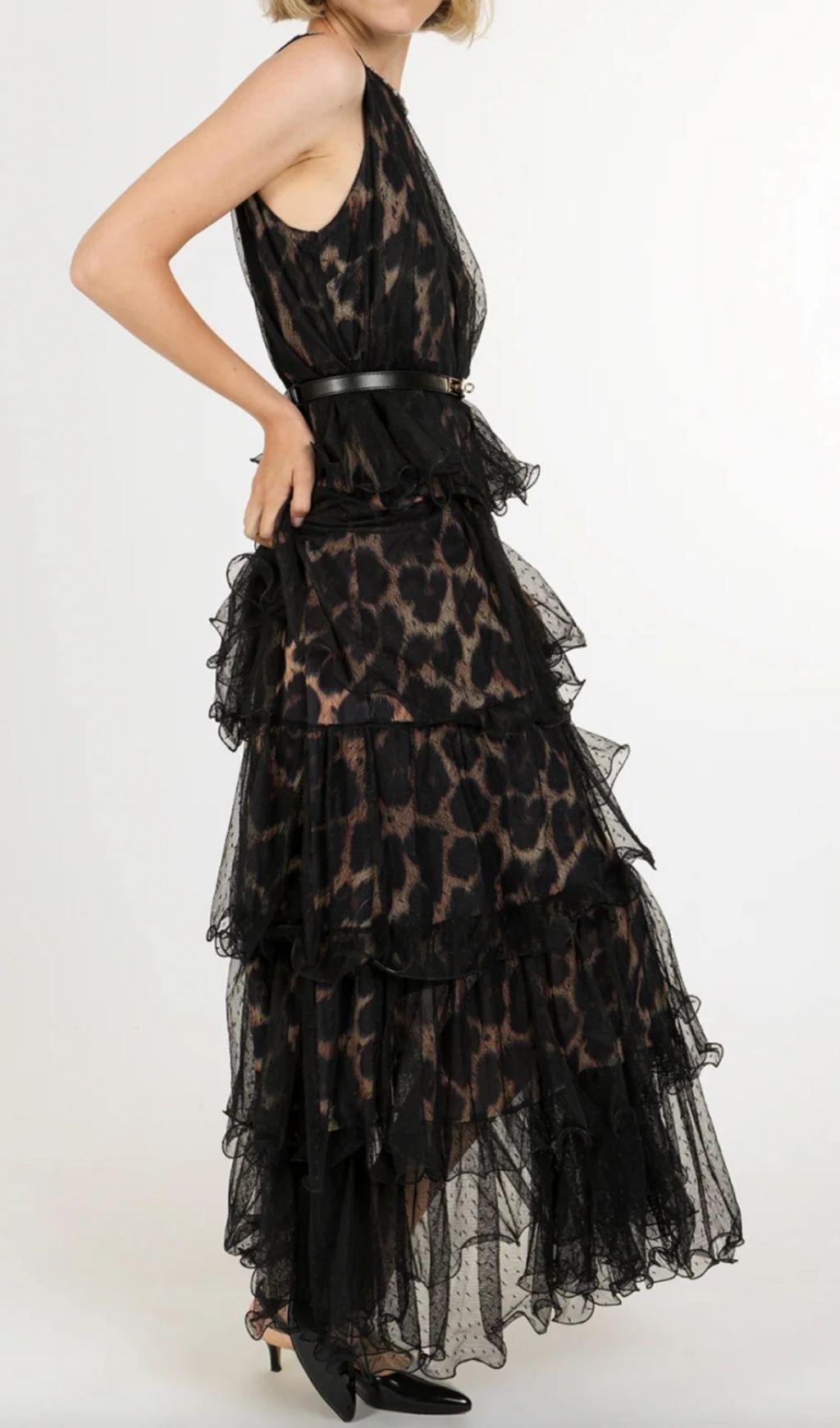 7dfc1a637b2e1840fc59f8d42f04d938.jpg Fashionslee Women Kaelyn Leopard Mesh Maxi Dress