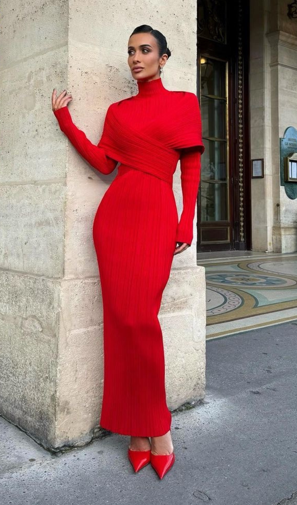 7e004d757def8937065dfdecccf59683.jpg Fashionslee Women Carwen Red Long Sleeve Maxi Dress