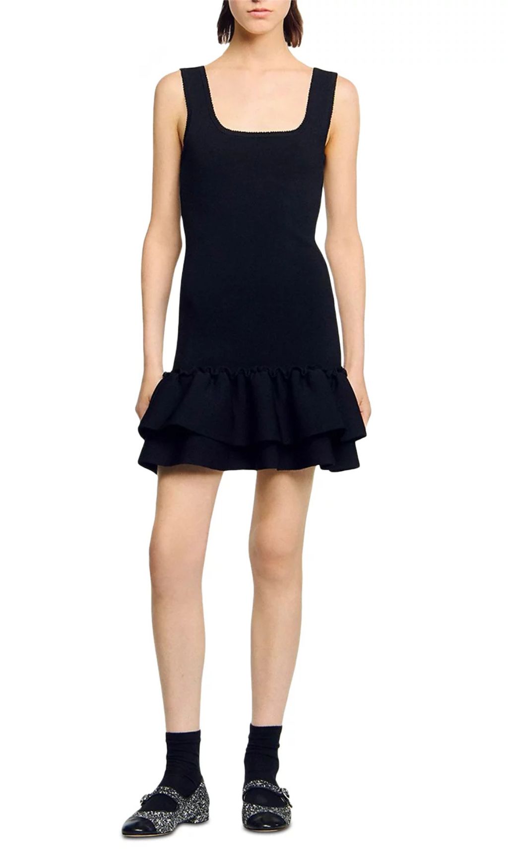 TRENDING RUFFLED KNIT MINI DRESS - OWNCI TRENDING RUFFLED KNIT MINI DRESS - OWNCI