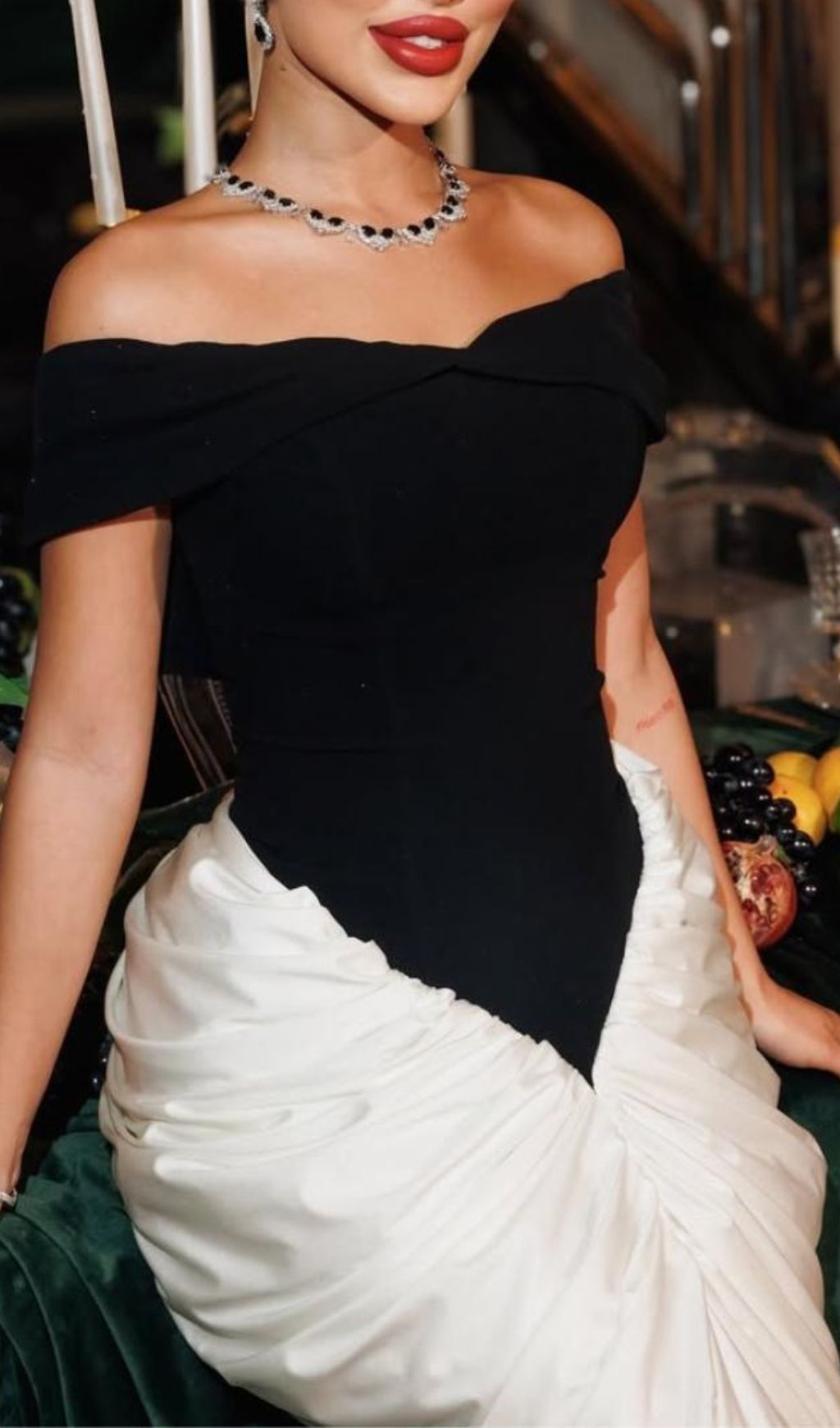 7e523c2e52eccfba07873cc5c77ecff9.jpg Fashionslee Women Hetal Off-Shoulder Ruched Maxi Dress