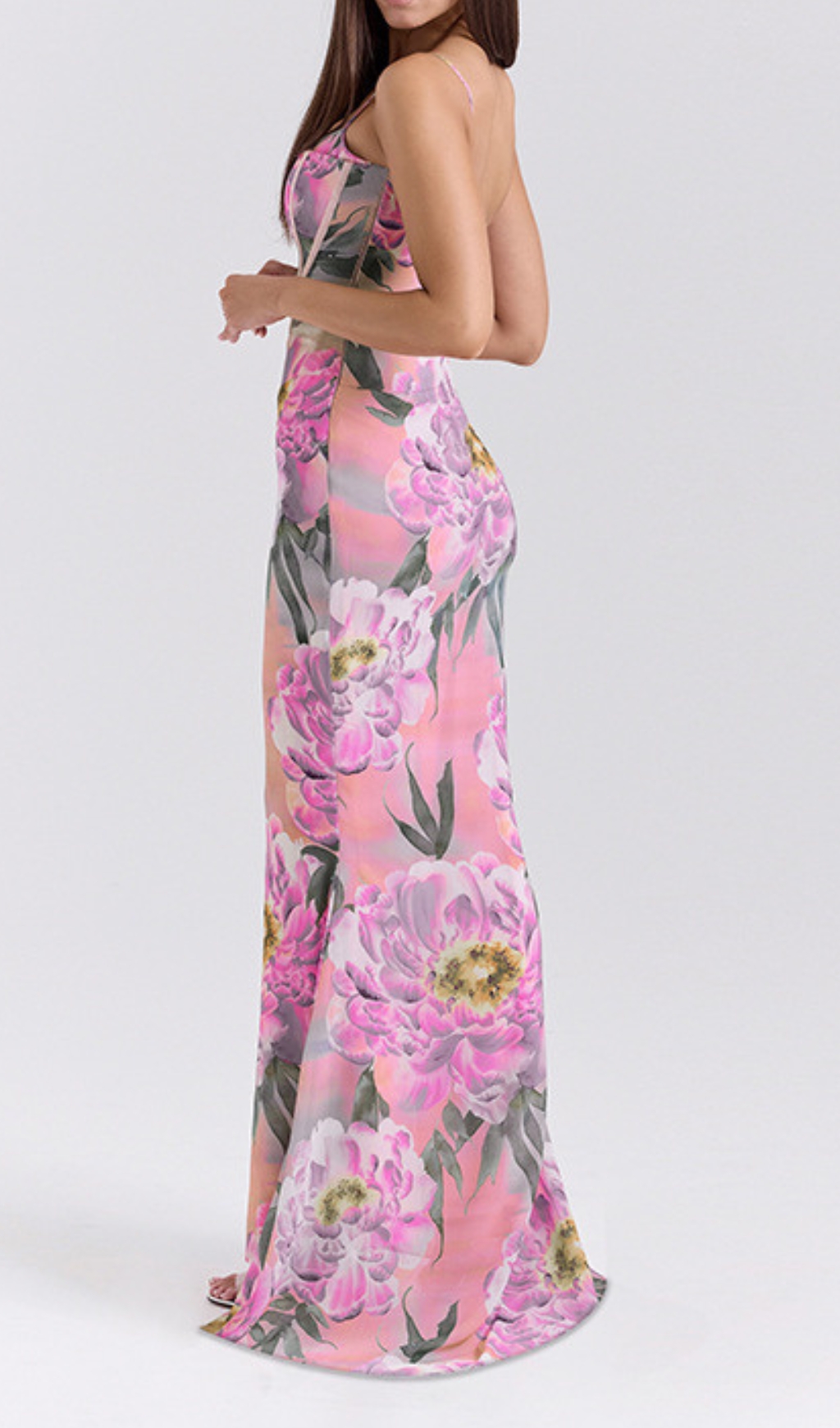 Fashionslee Women Elan Flower Printed Maxi Dress