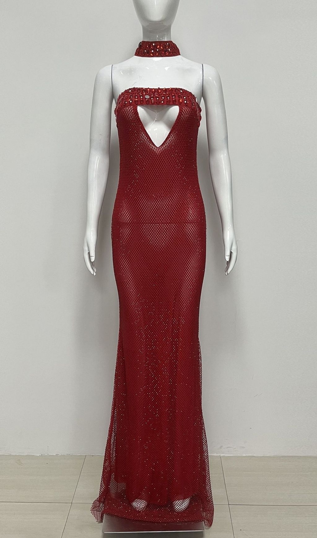7ec7ed88fb815d37d0c8362d078da754.jpg Fashionslee Women Kerrya Red Diamante Embellished Maxi Dress