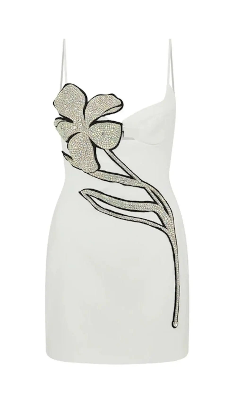 CRYSTAL VIRAL BANDAGE MINI DRESS - OWNCI CRYSTAL VIRAL BANDAGE MINI DRESS - OWNCI