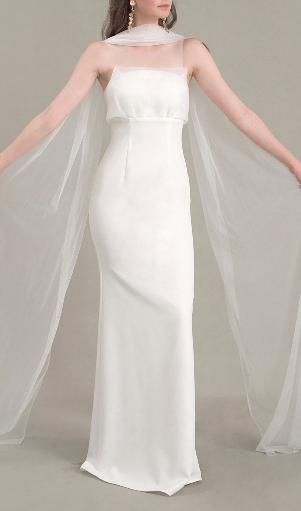 7ee6594f456523faffbea65169d700b3.jpg Fashionslee Women Jalene White Mesh Wedding Dress