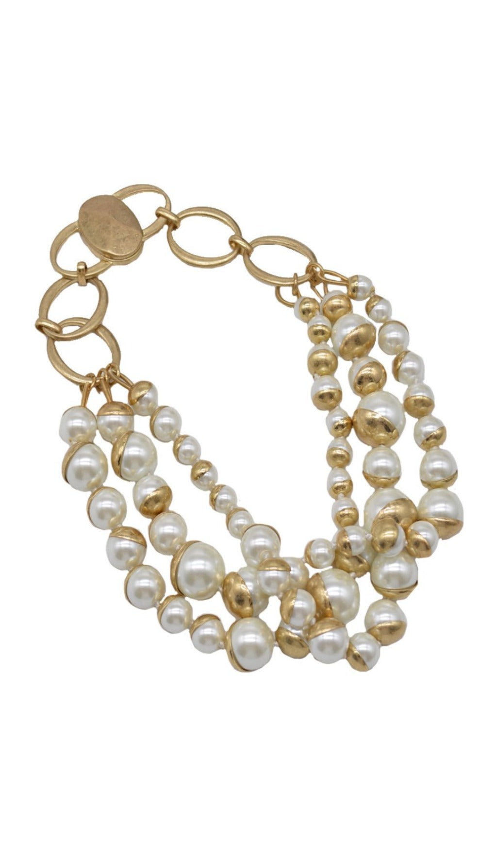 Fashionslee Women Layered Pearl Necklace