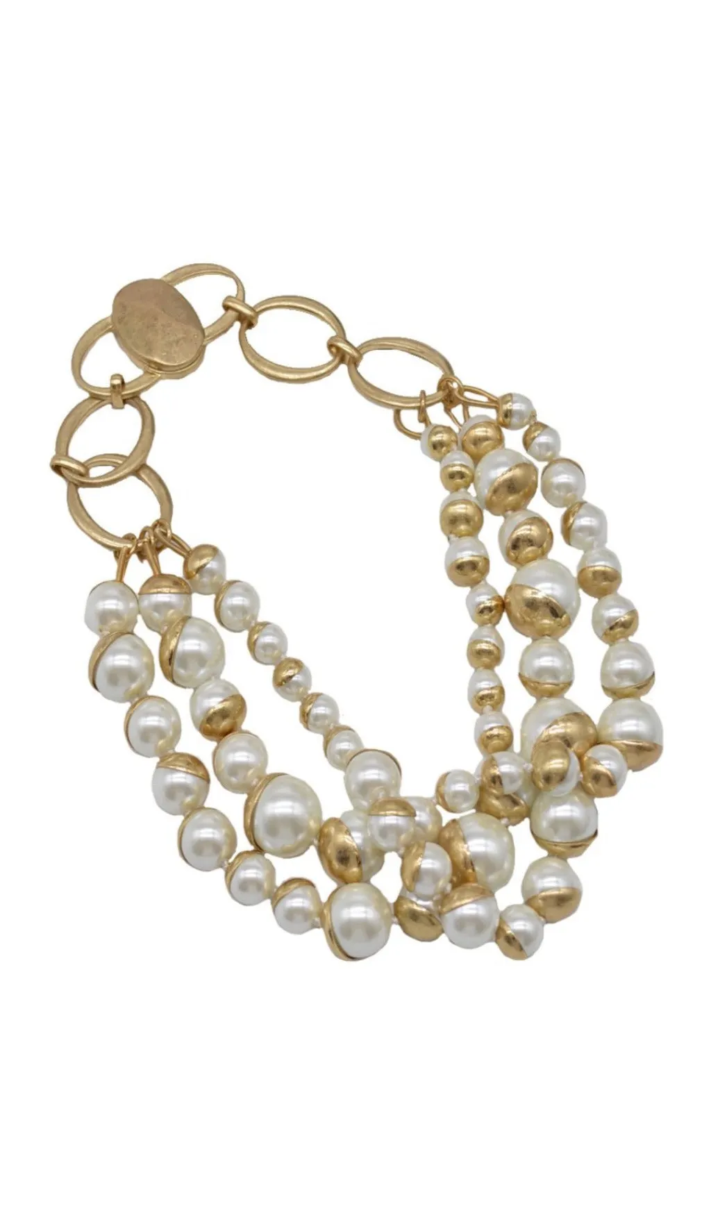TRENDING LAYERED PEARL NECKLACE AESTHETIC