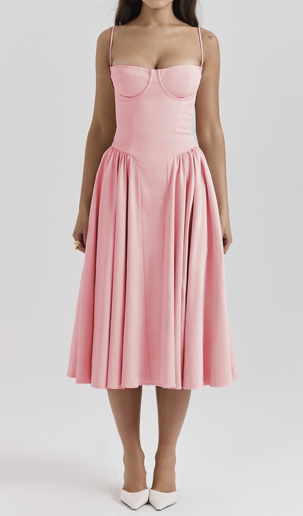 7f5b907a888516778785a839c9fe0f2a.jpg Fashionslee Women Dextra Pink Strappy Midi Dress