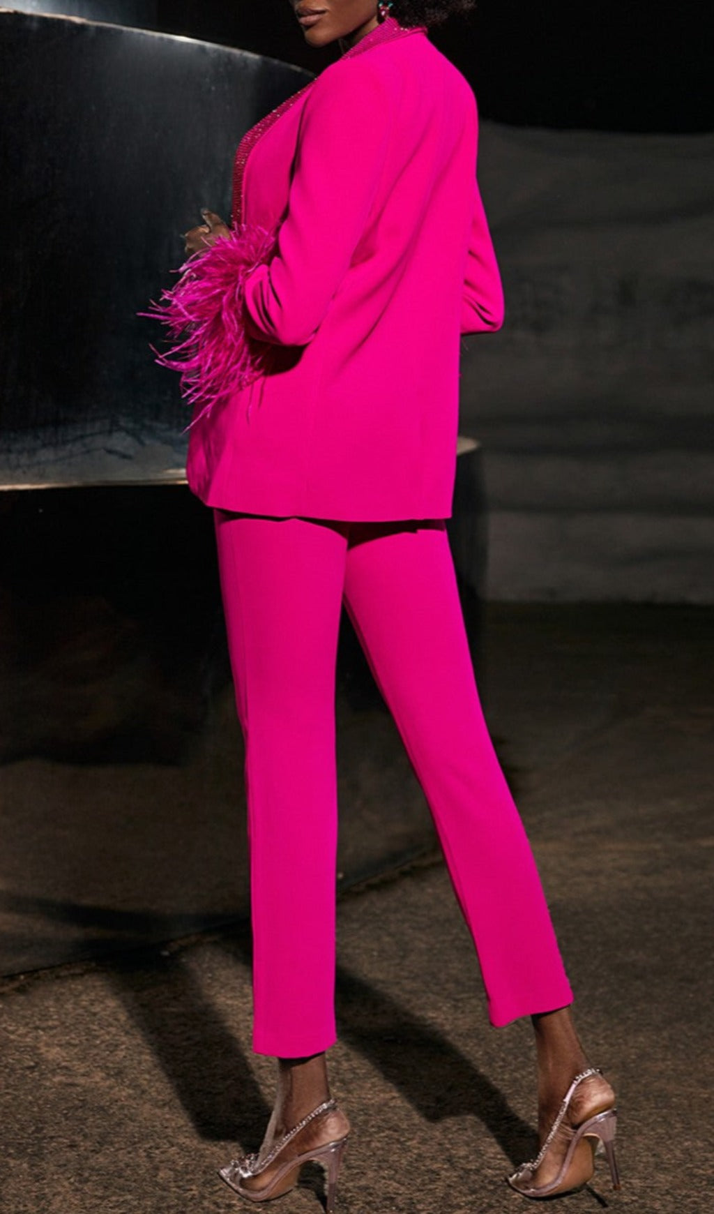 Fashionslee Women Bodycon Pants In Pink