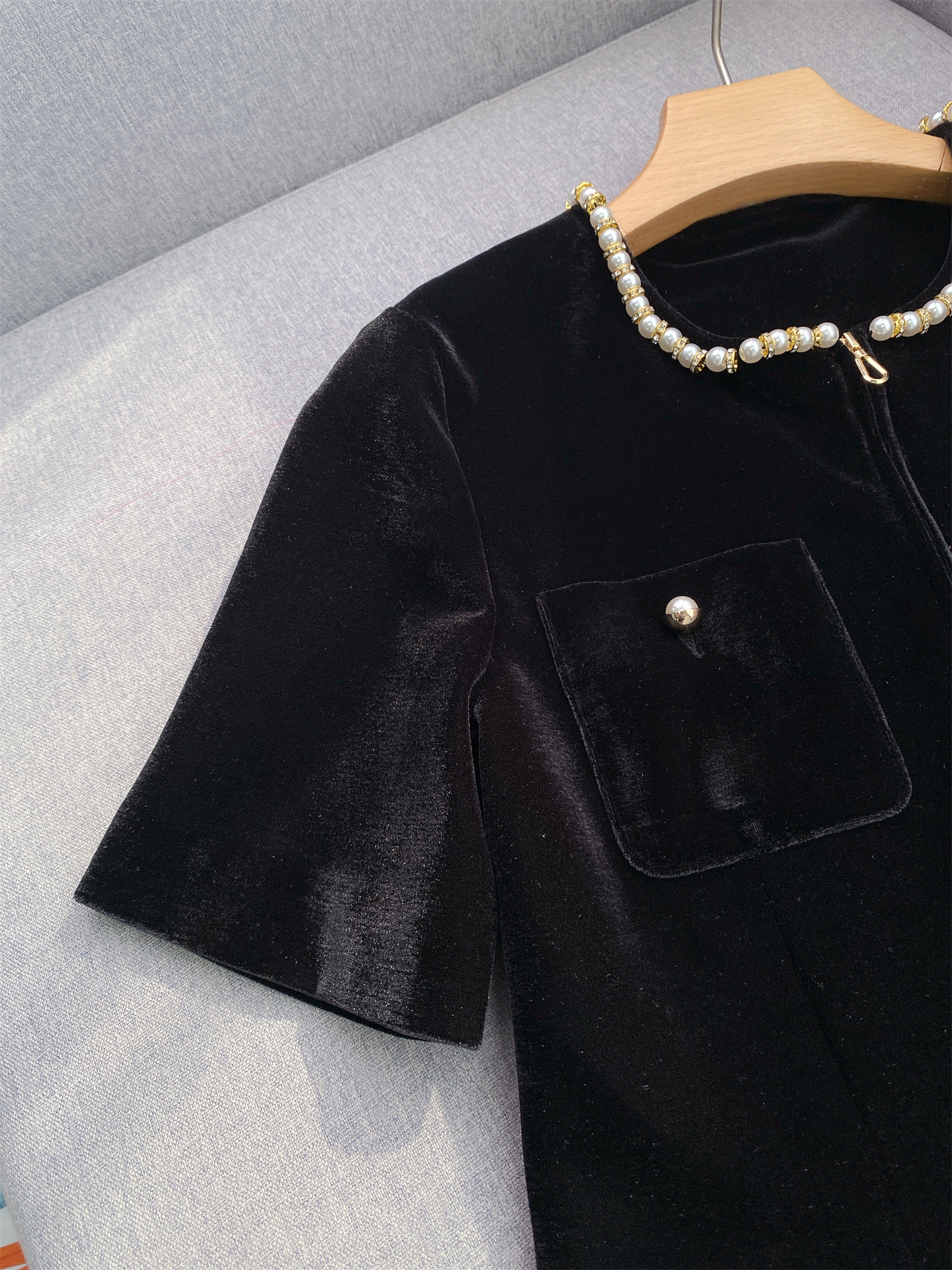 Fashionslee Women Short Velvet Dress
