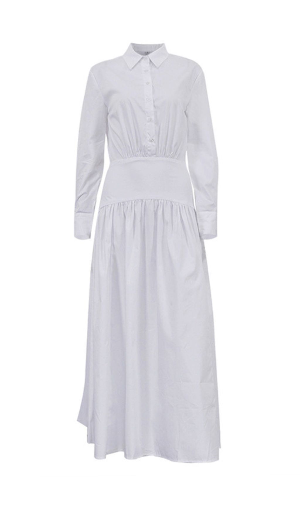80c28bb58cfa3983d45df97e60a55edb.jpg Fashionslee Women Eilert Collar Ruched Shirt Dress
