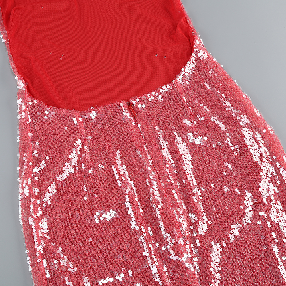80caa961232fcdc9939bccbf73b54163.jpg Fashionslee Women Brona Rose Red Halter Sequin Maxi Dress
