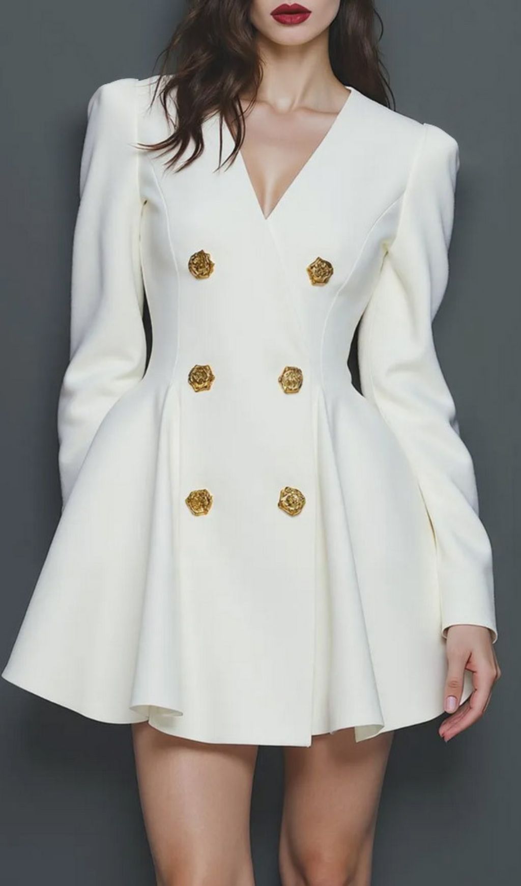 80d458fdabfe8d494645b181daa14356.jpg Fashionslee Women Ilene Long Sleeve Button Mini Dress