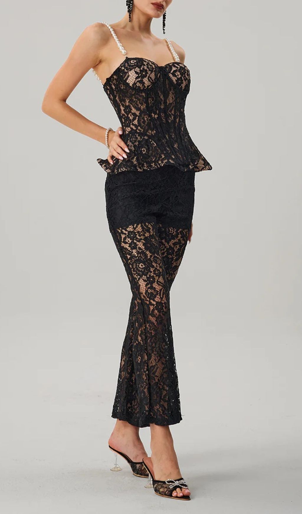VINTAGE LACE CORSET PANTS SET – TRENDING - OWNCI VINTAGE LACE CORSET PANTS SET – TRENDING - OWNCI
