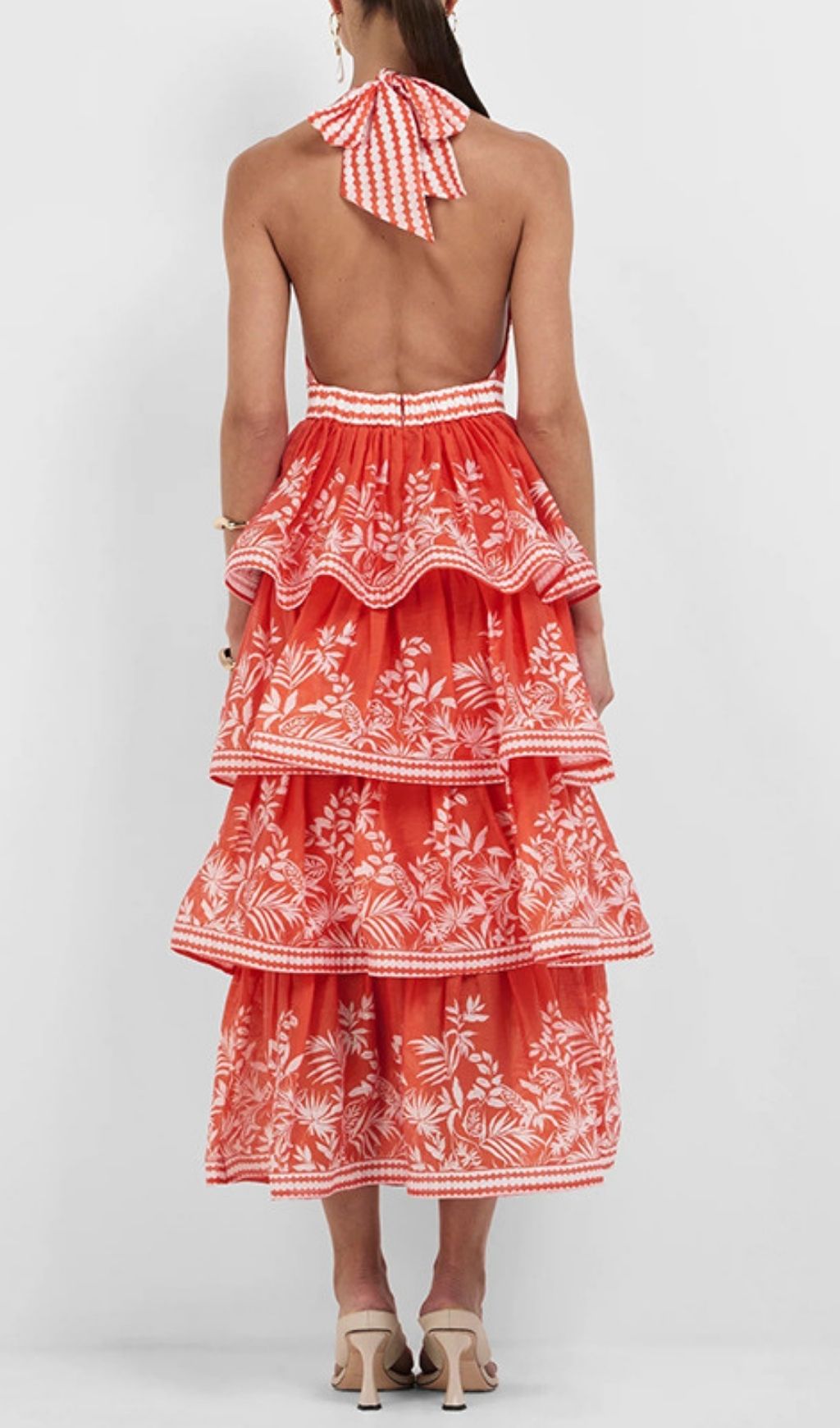 811e5a5ee91634ccad4477d2f16f42d3.jpg Fashionslee Women Kajsa Halter Printed Midi Dress