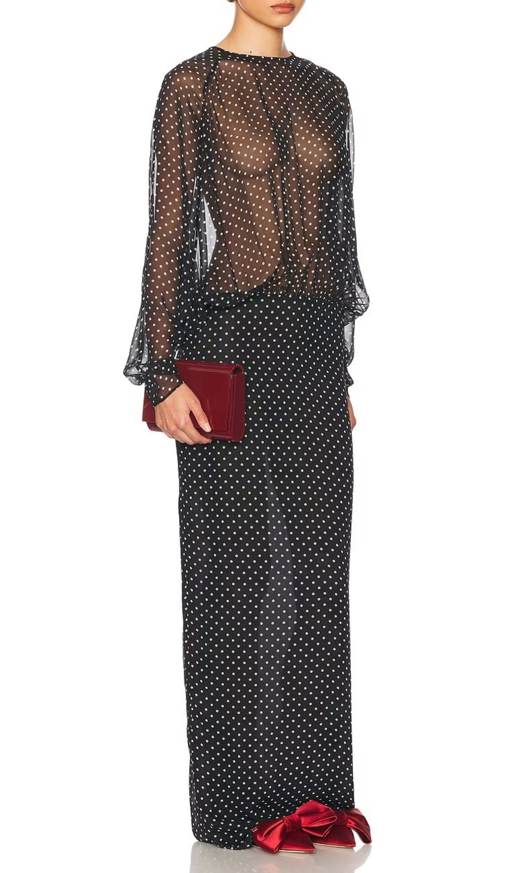VIRAL BLACK DOT MAXI DRESS – TRENDING AESTHETIC - OWNCI VIRAL BLACK DOT MAXI DRESS – TRENDING AESTHETIC - OWNCI