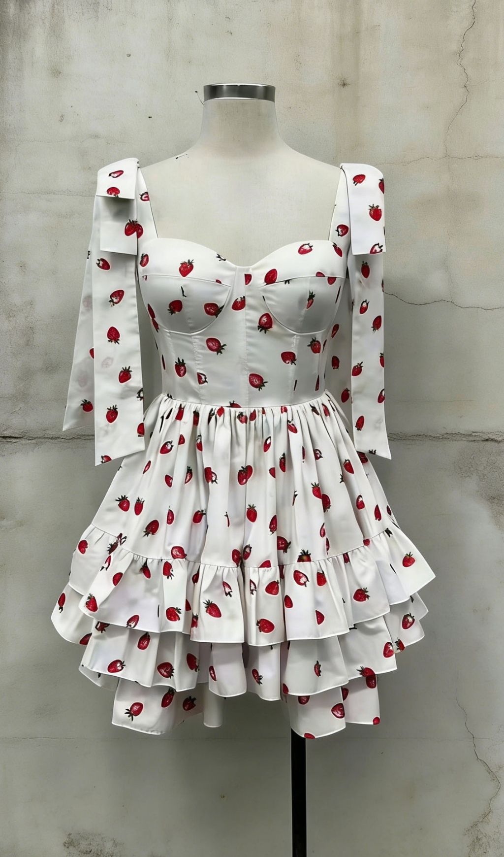 81342ce0b47ec05a81fbffa28e0e8c20.jpg Fashionslee Women Kassia Strawberry Printed Mini Dress