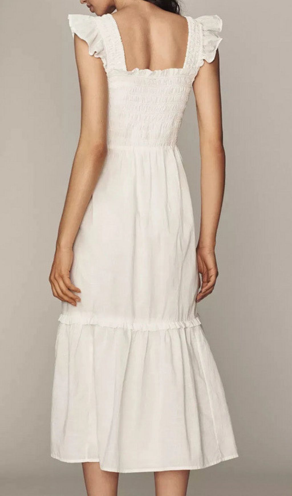 Fashionslee Women Fahari White Midi Dress