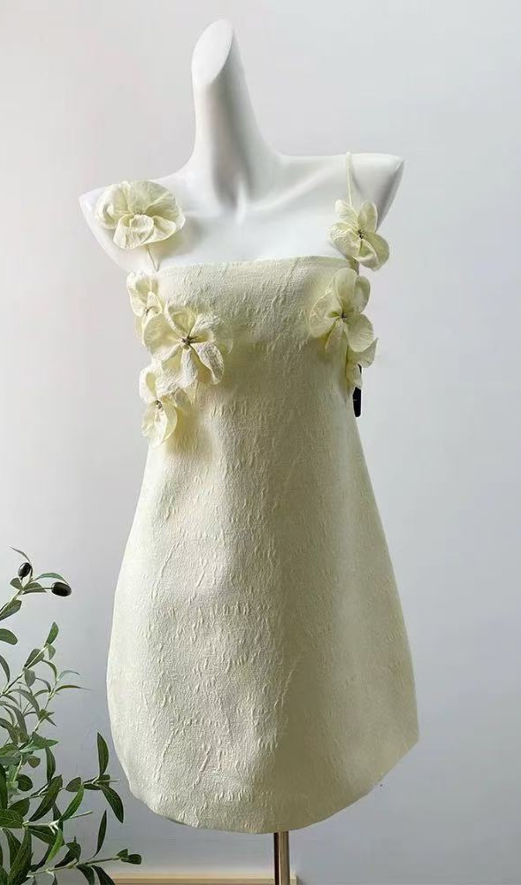 TRENDING YELLOW FLORAL MINI DRESS - OWNCI
