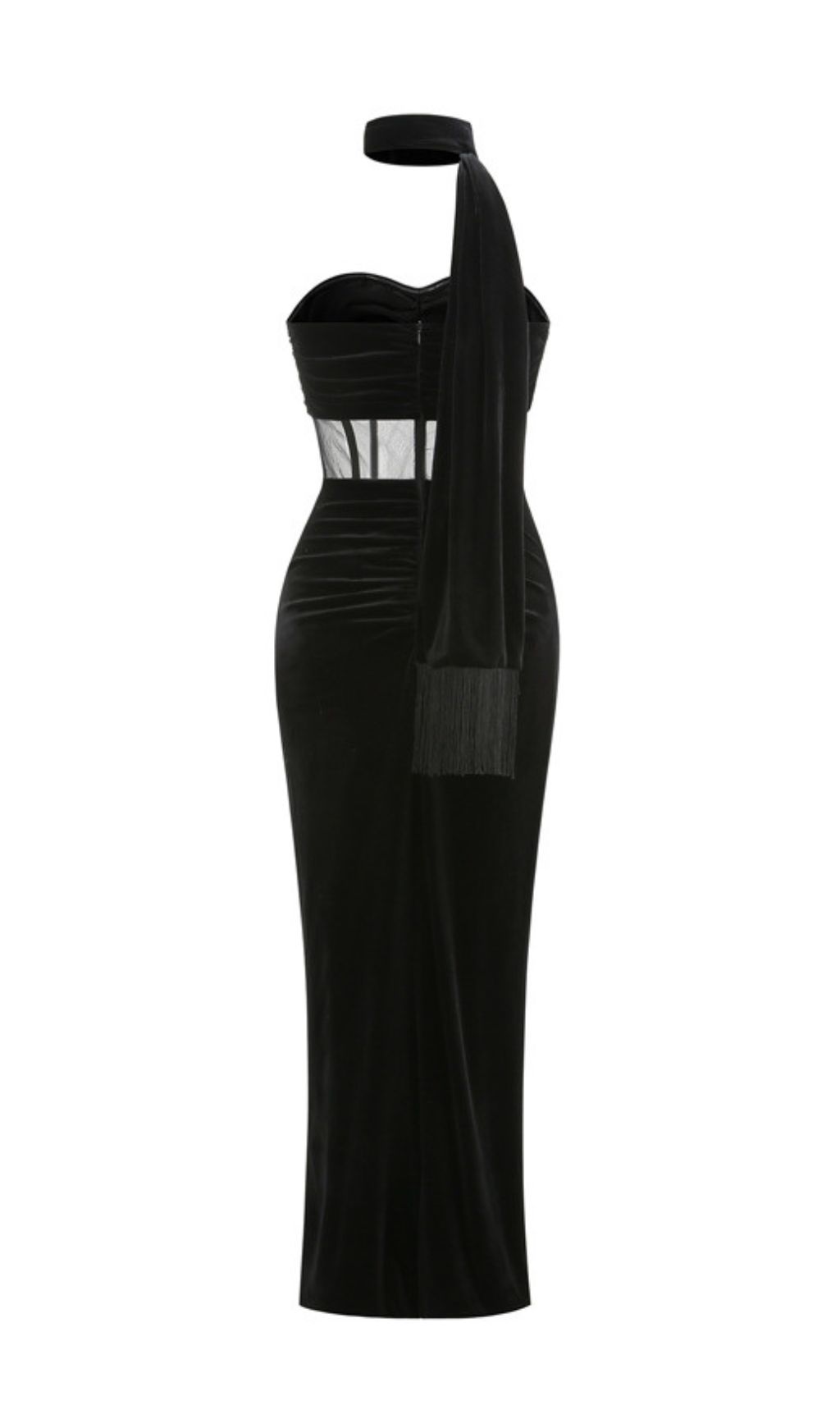825308fc25a8242ceb980af453bf56f0.jpg Fashionslee Women Kahlani Black Strapless Corset Maxi Dress