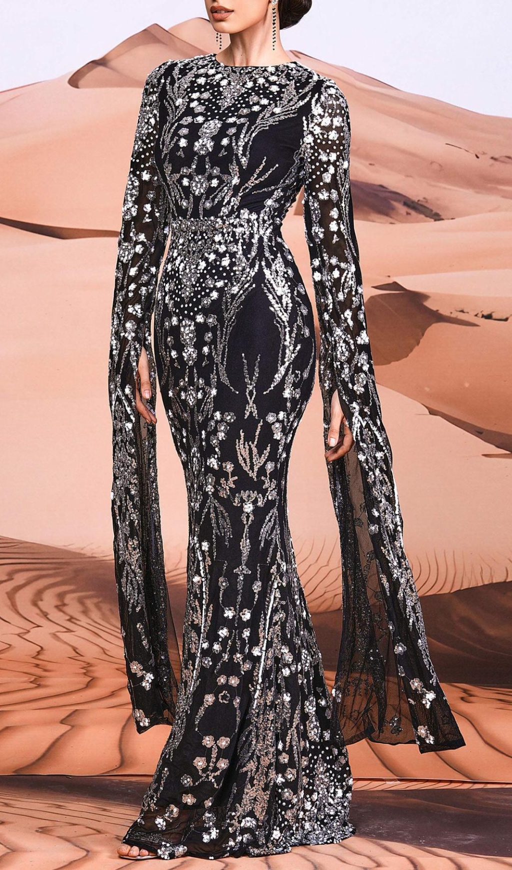 82bf84e55b1ed4ca435dc913c58522fb.jpg Fashionslee Women Cicely Silver Sequin Maxi Dress