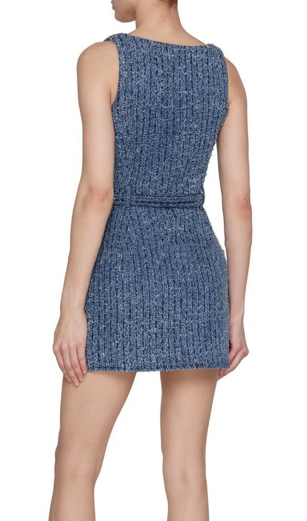 Fashionslee Women Beckett Textured Denim Mini Dress