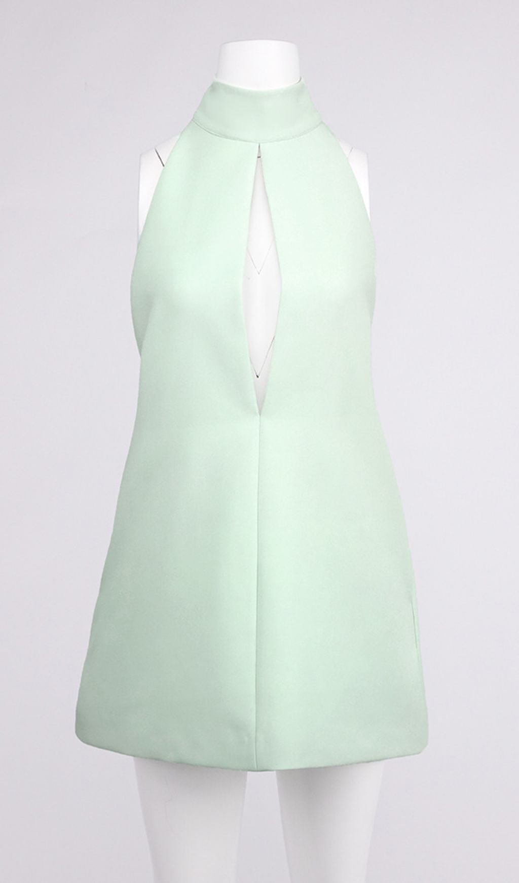 Fashionslee Women Grietje Mint Halter Mini Dress