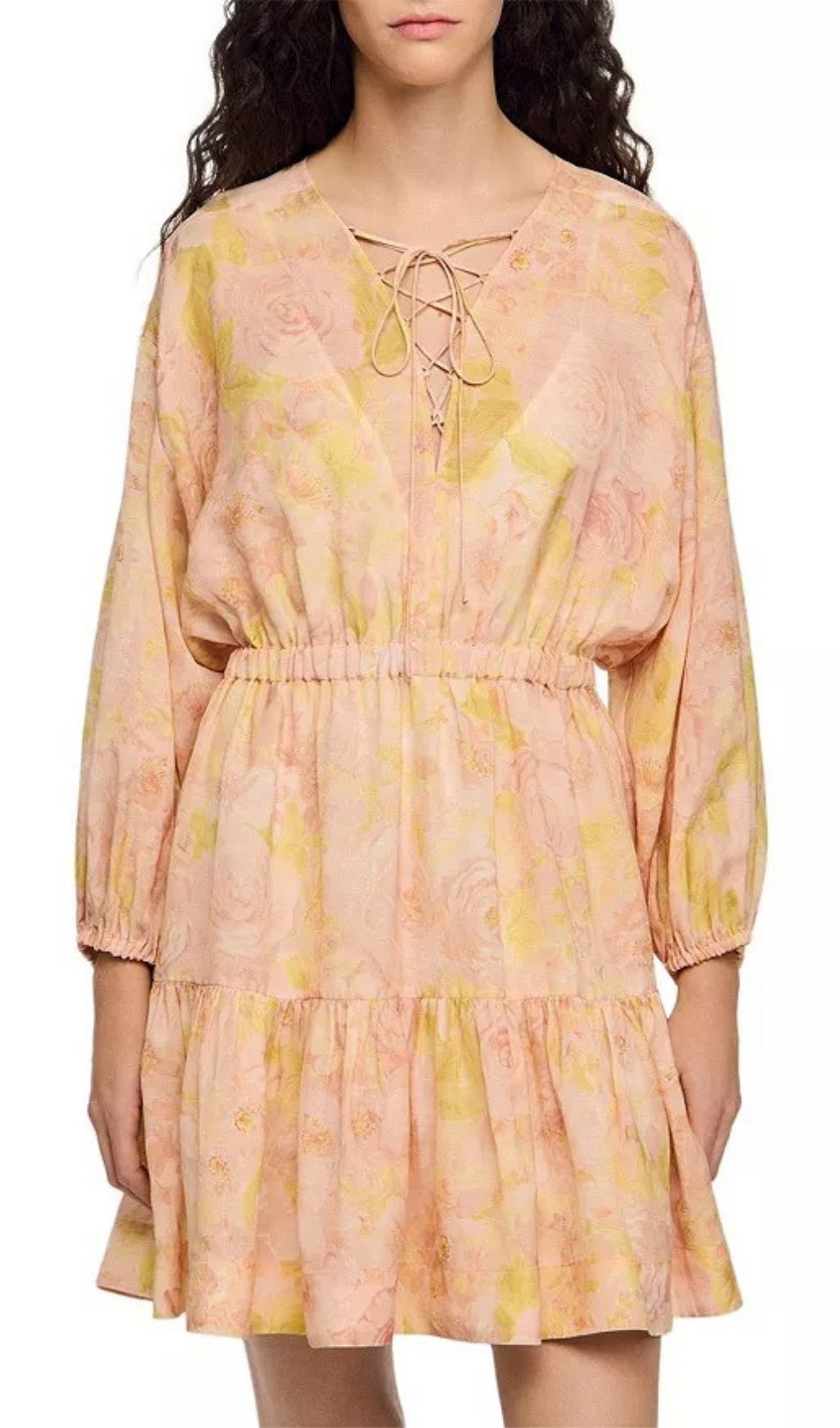 Fashionslee Women Flower Print Short Dress