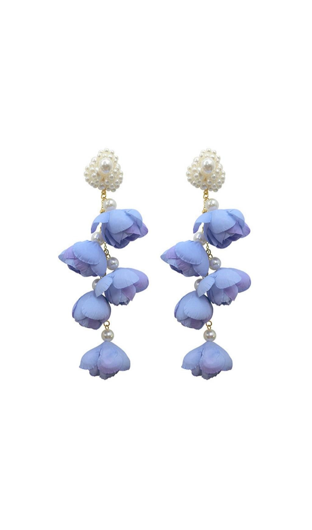 8370fc87b4fbbd8079b9476f52de0d24.jpeg Fashionslee Women Alejandra Violet Pearl Flower Earrings