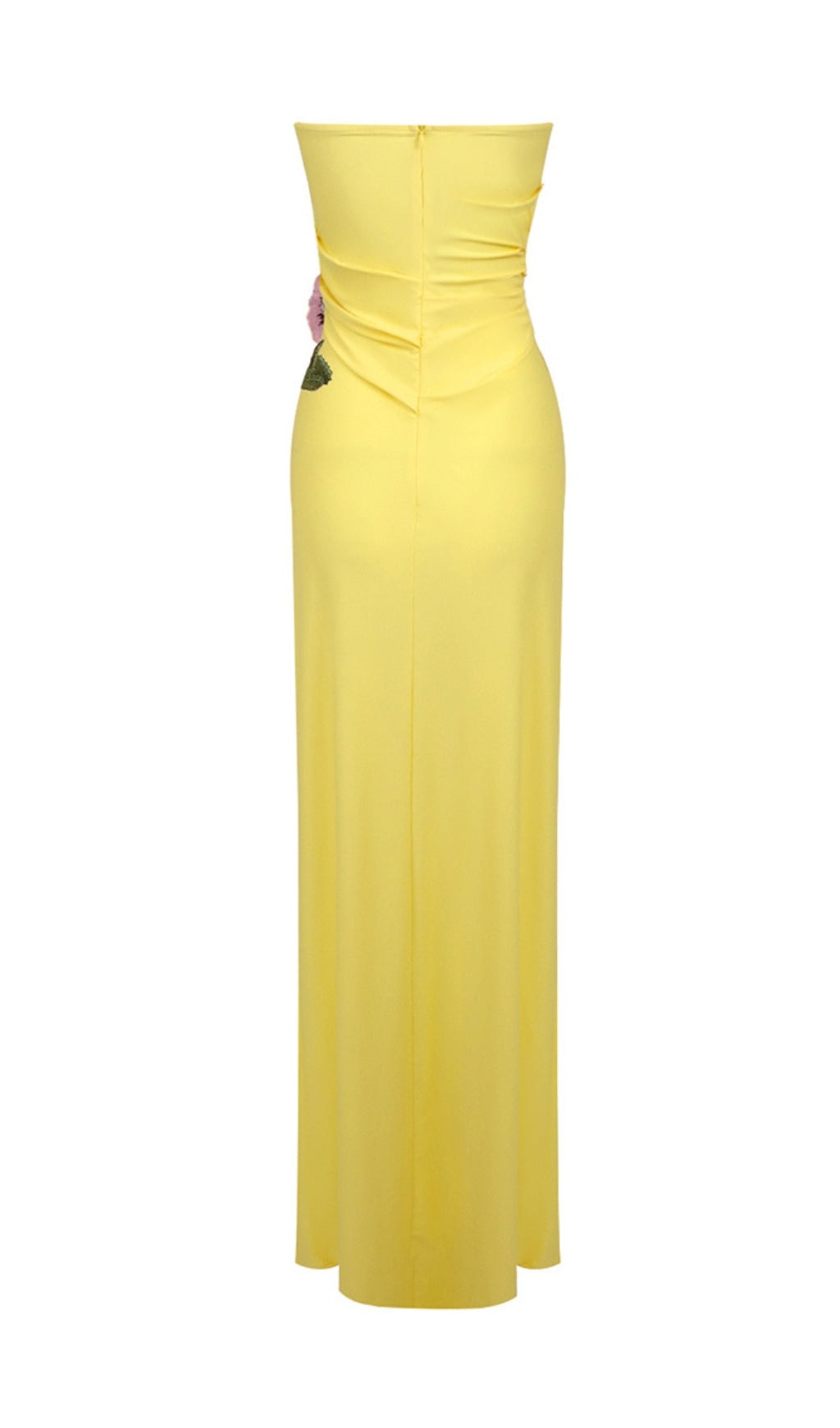 837bcadef7104ab73f3be58a509d2e97.jpeg Fashionslee Women Atepa Yellow Flower Split Maxi Dress