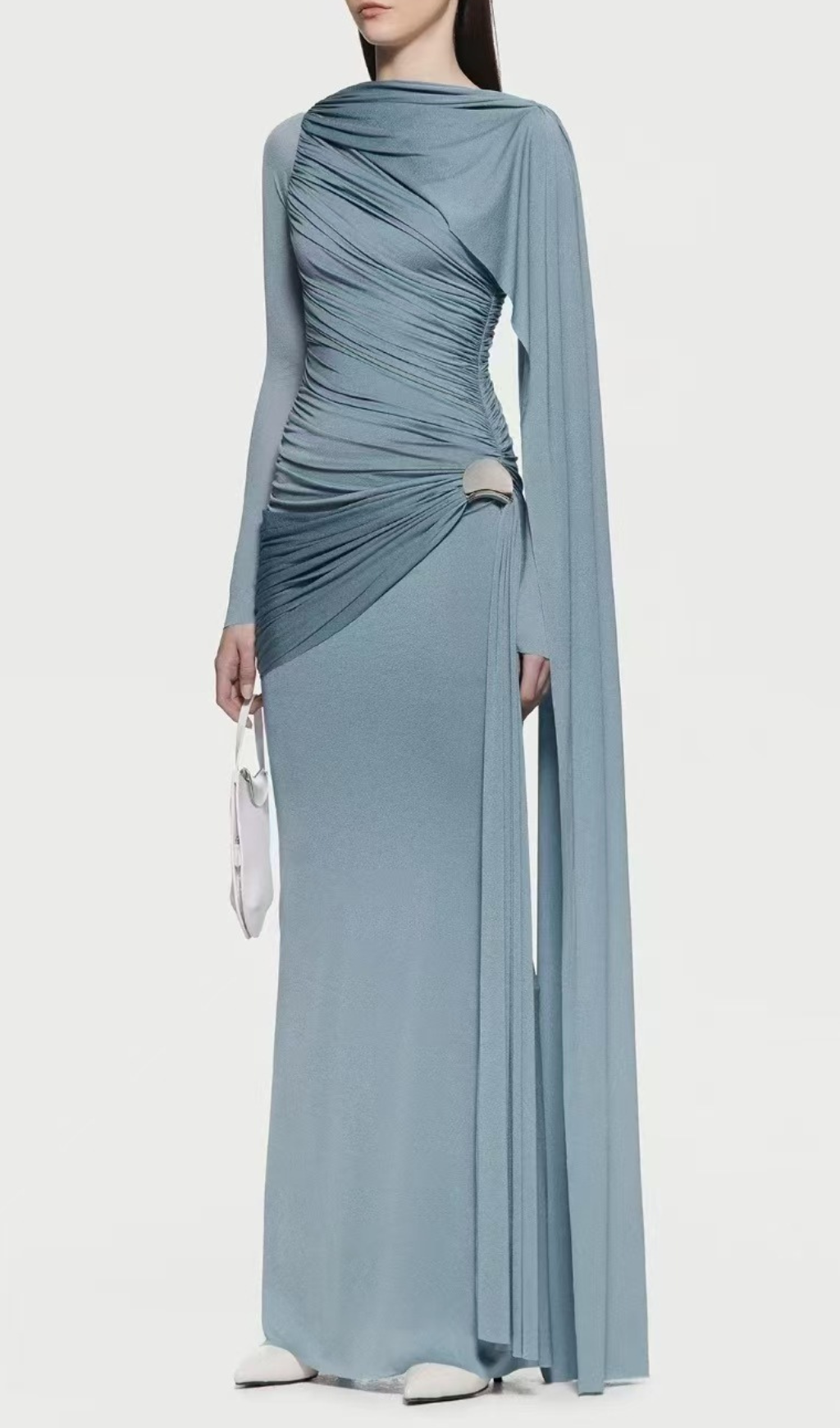 83959e012c2f8ec3f98c0815cf8f24a7.png Fashionslee Women Hanayo Ruched Long Sleeve Maxi Dress