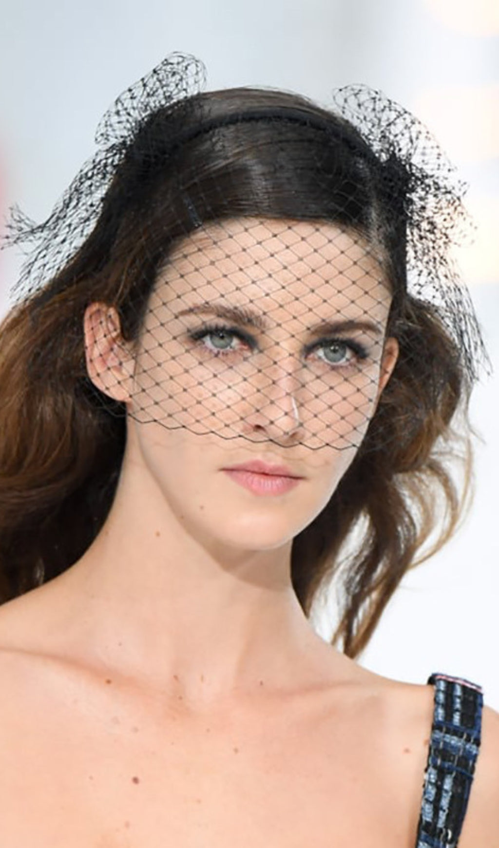 Fashionslee Women Topper Mesh Net Veil Headband