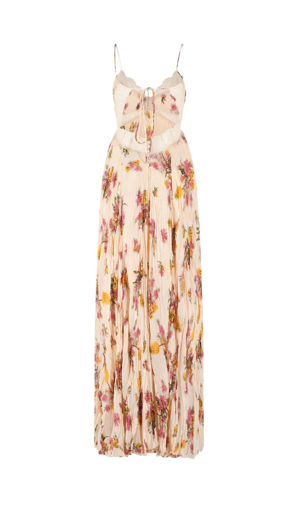 84160a126521172bcc52168e73d248d2.jpg Fashionslee Women Khloe Lace Floral Pleated Maxi Dress