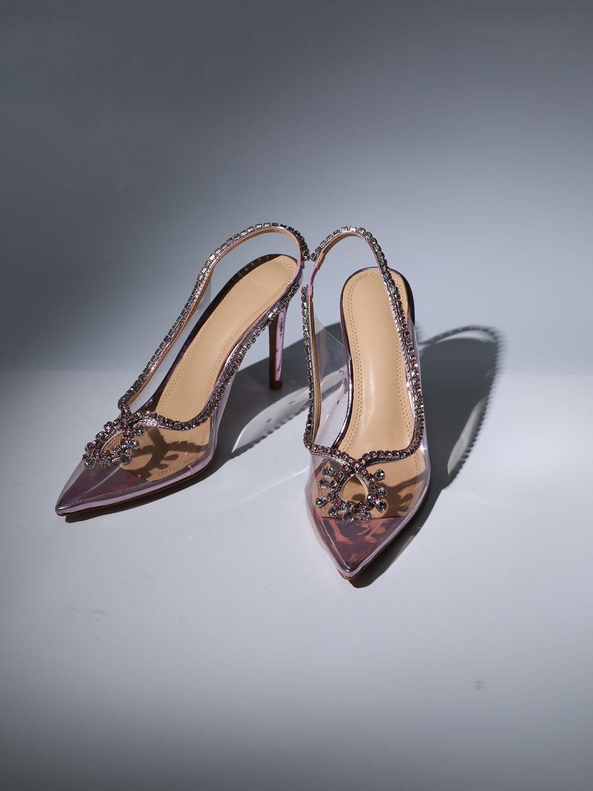 84b373f2e2205835b805ddbea53ff049.jpeg Fashionslee Women Crystal Cutout Embellished Pumps In Pink
