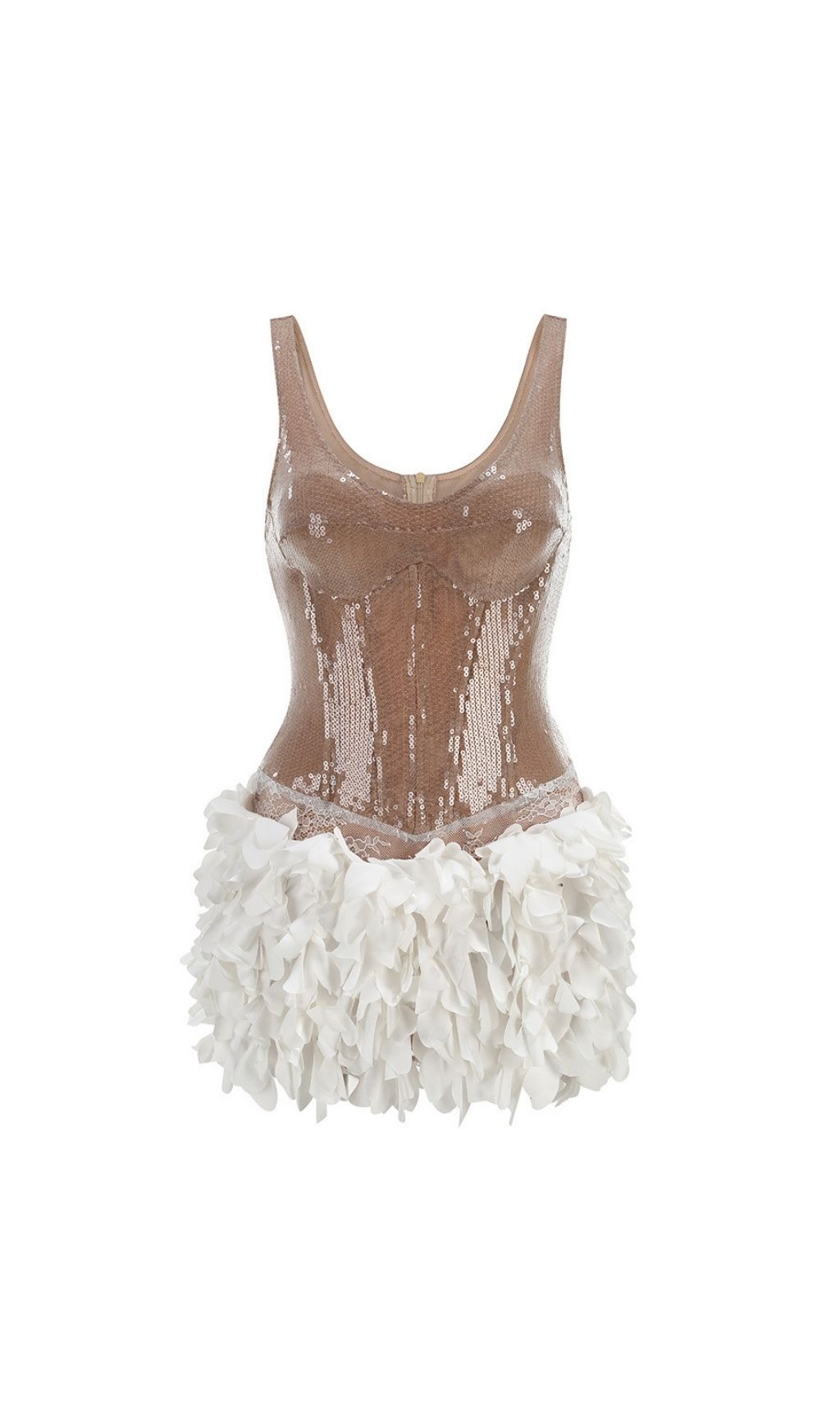 8512f5015aa3225585cecd6775343214.jpg Fashionslee Women Kendy Sequin Petal Mini Dress