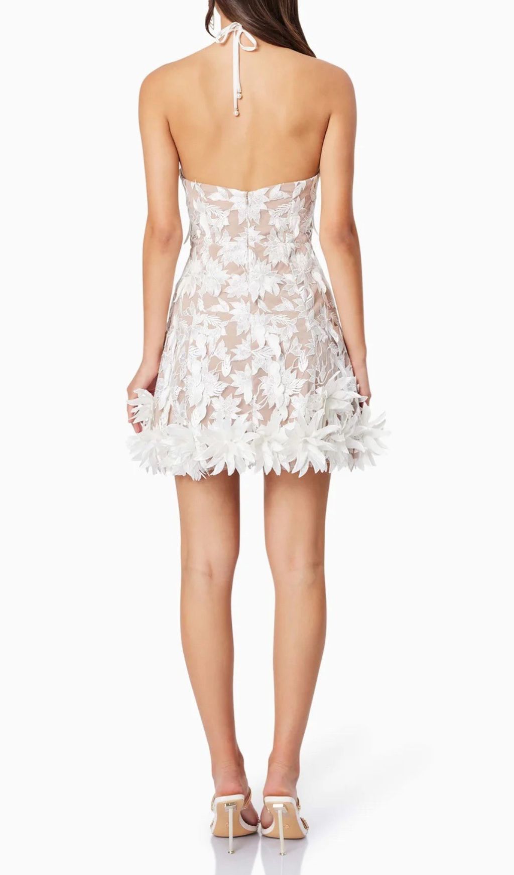 TRENDING HALTER FLORAL AESTHETIC MINI DRESS - OWNCI