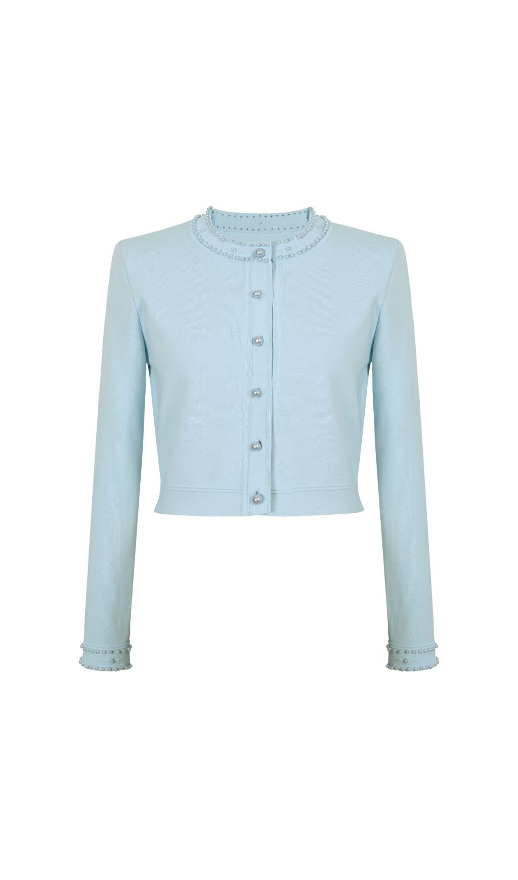 Fashionslee Women Edie Blue Bead Midi Dress & Cardigan