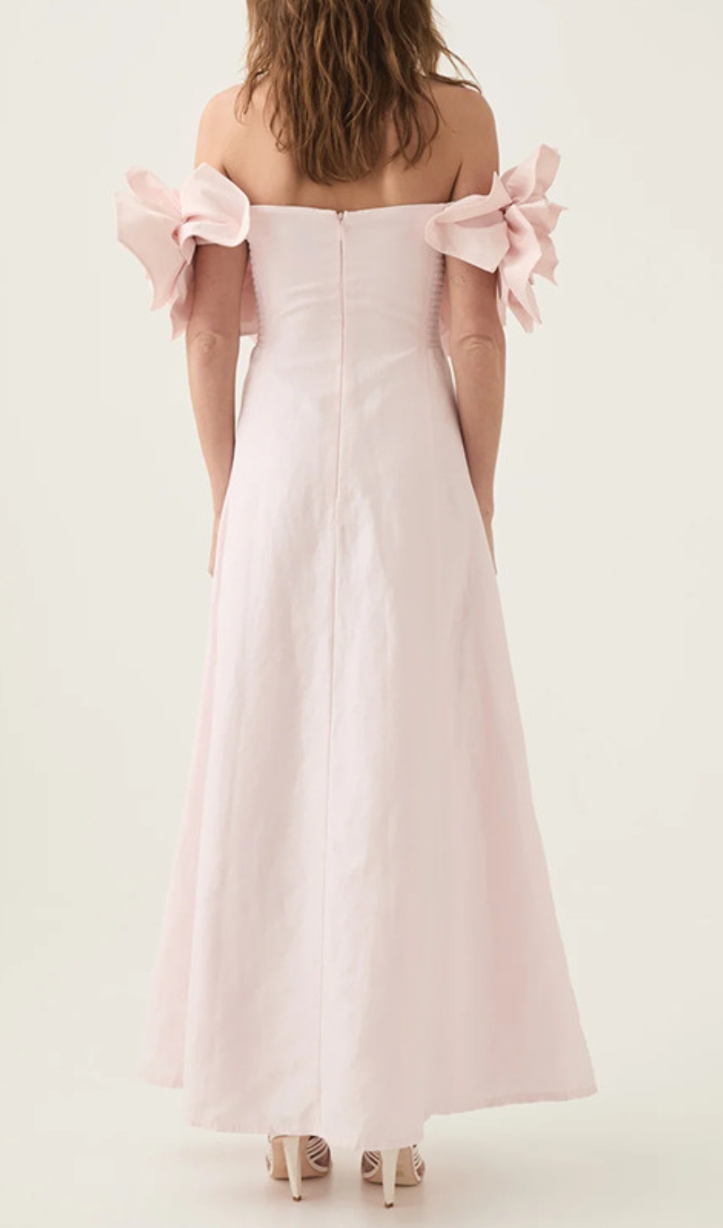 Fashionslee Women Chabela Flower Off-Shoulder Maxi Dress