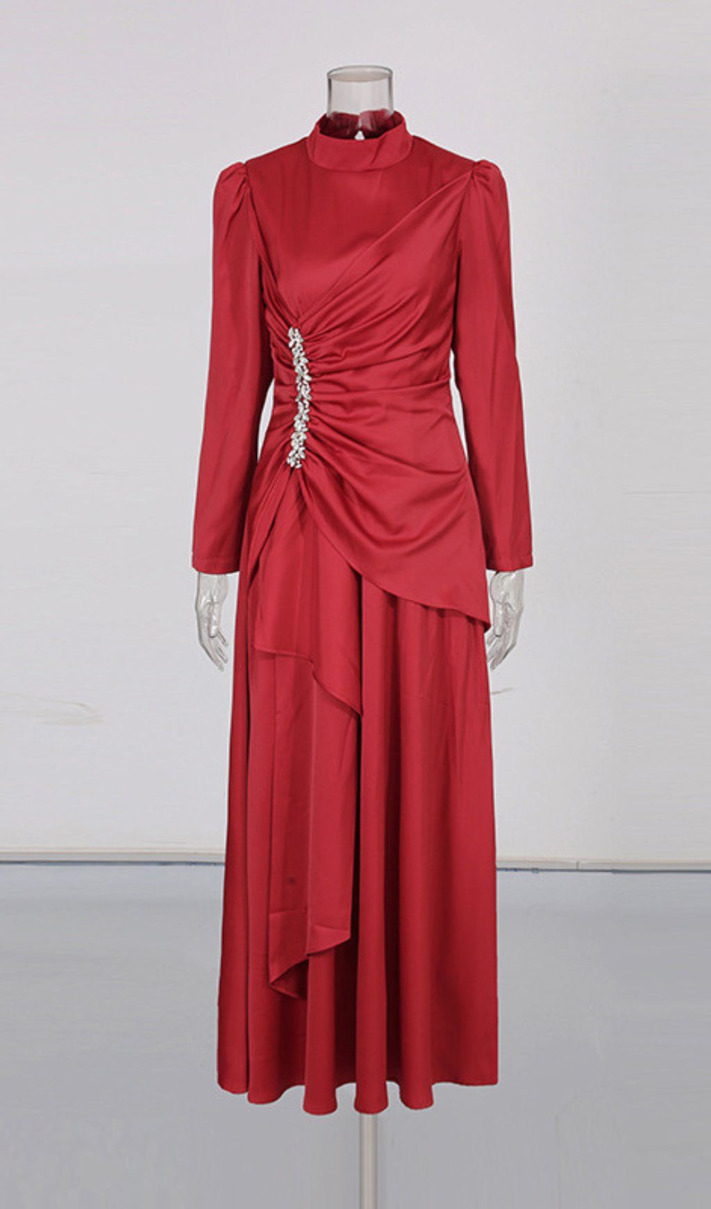 Fashionslee Women Izdihar Diamante Long Sleeve Maxi Dress