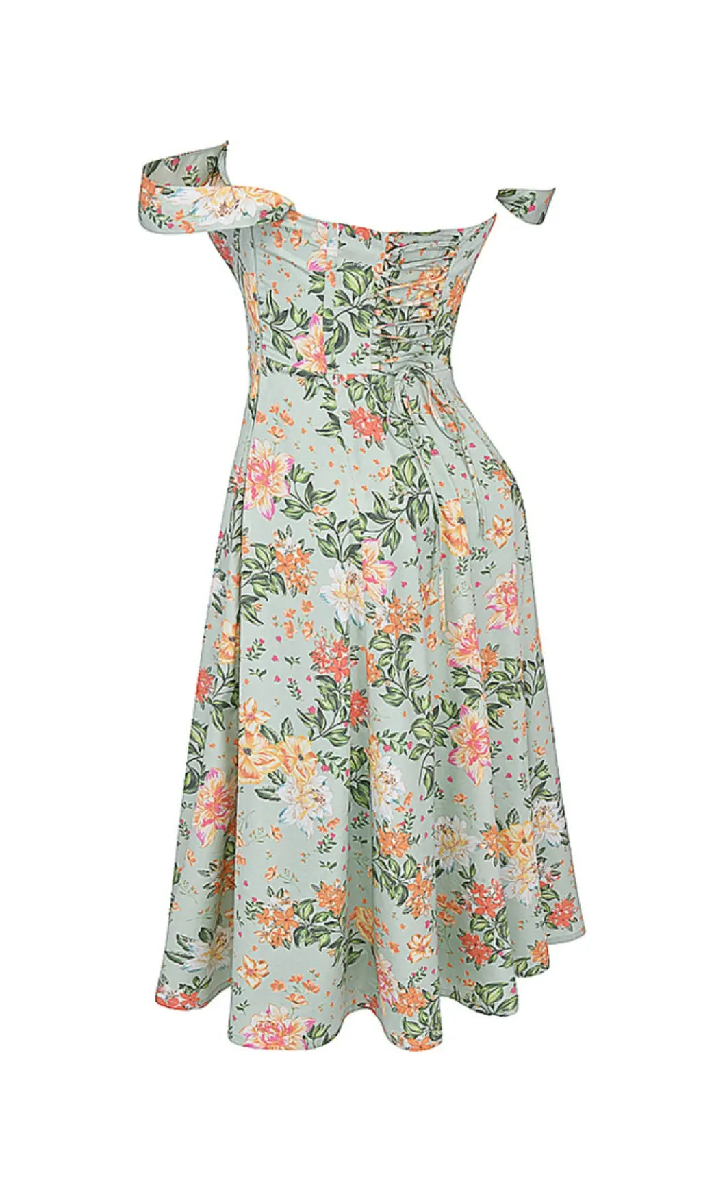 85ef5ee5a37cca7e2dffdb3d3611b9fd.jpeg Fashionslee Women Light Jade Print Midi Sundress
