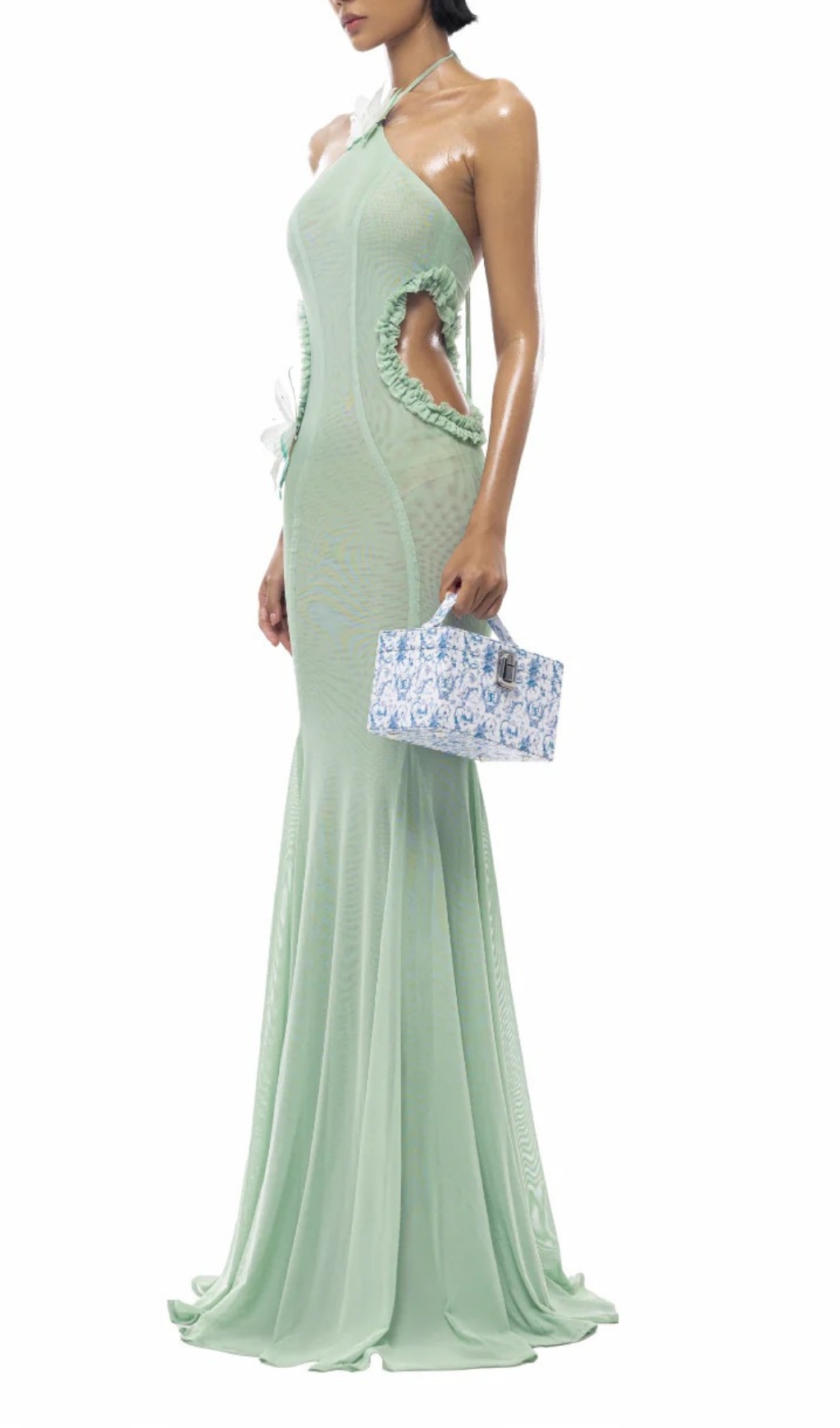 Fashionslee Women Carina Halter Butterfly Maxi Beach Dress