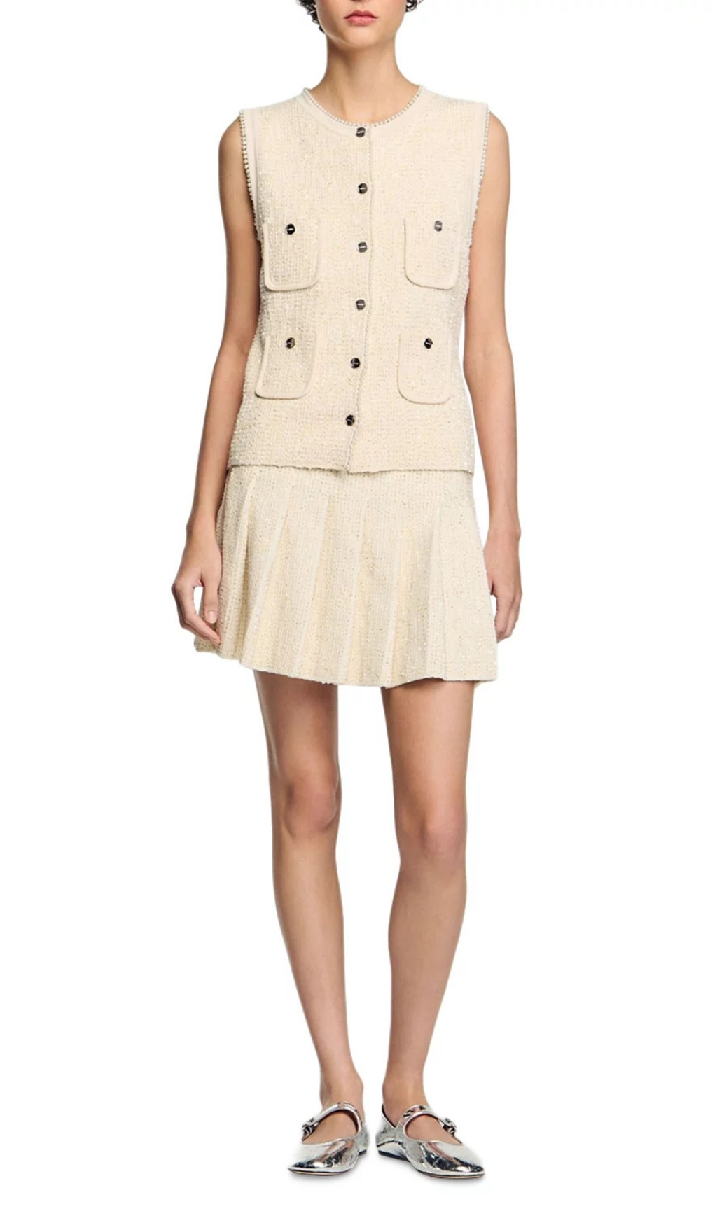 TRENDING TWEED PLEATED MINI SKIRT - OWNCI TRENDING TWEED PLEATED MINI SKIRT - OWNCI