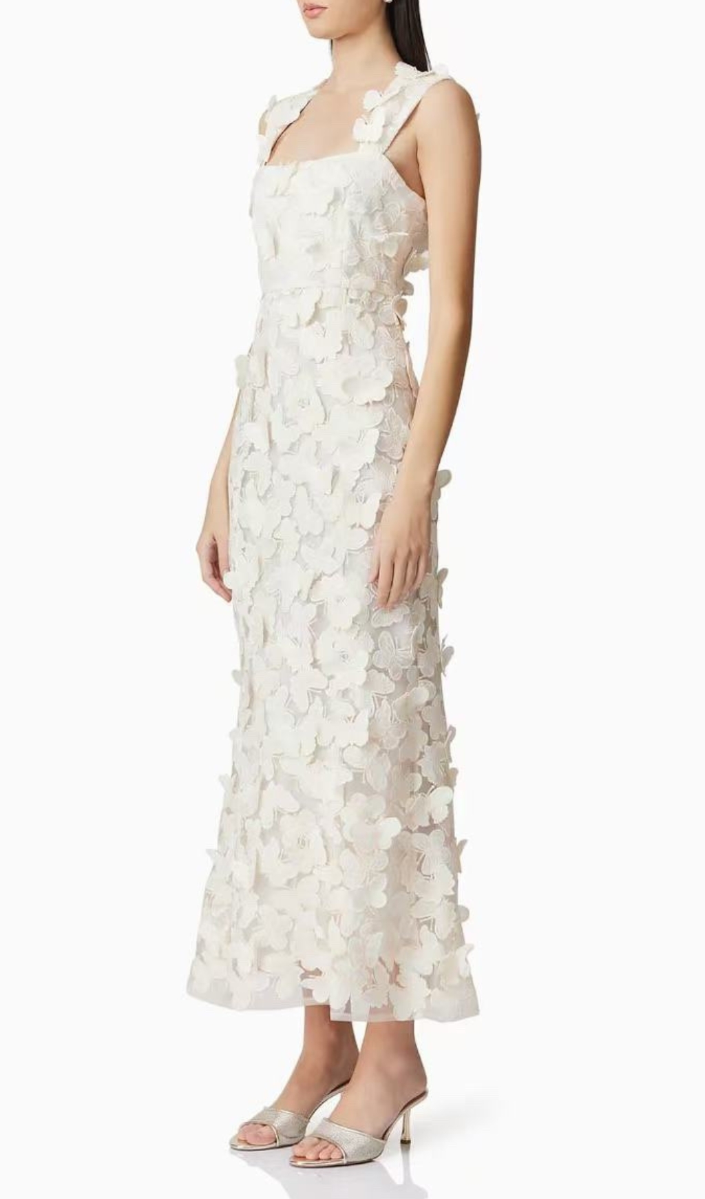 865406c1e98dfc817d9a4a931e4dea50.jpg Fashionslee Women Eddy White Butterfly Embroidery Maxi Dress