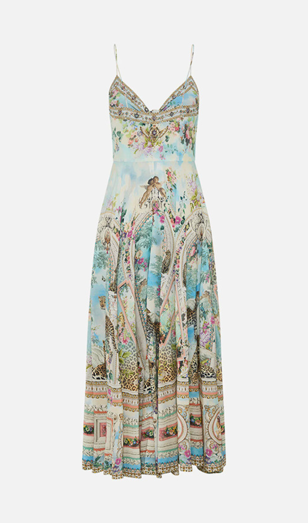 VIBRANT PRINT MAXI DRESS AESTHETIC - OWNCI VIBRANT PRINT MAXI DRESS AESTHETIC - OWNCI