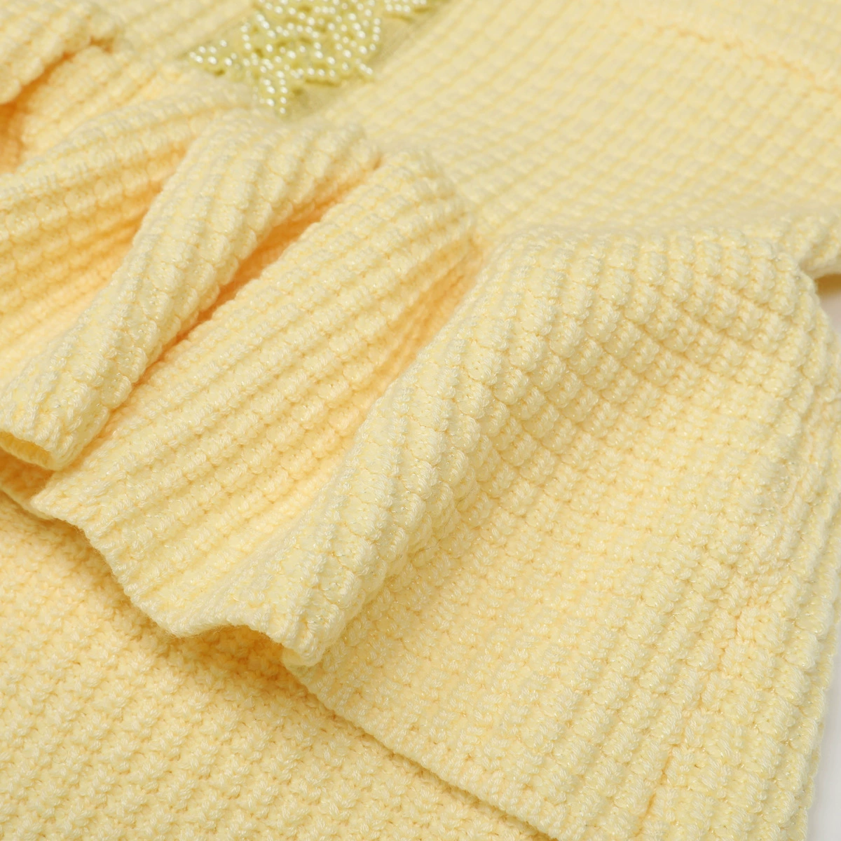 86d1a54c04b6860c23d7c3520942e9af.webp Fashionslee Women Kinuye Yellow Beaded Knit Midi Dress