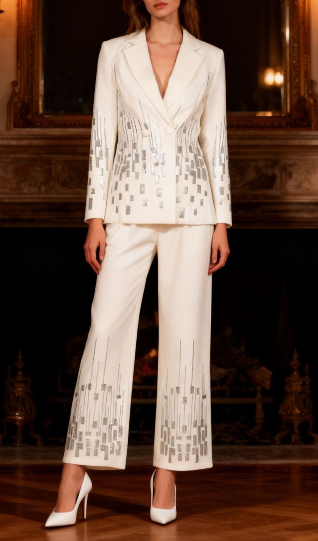 8783d5e2ff3be9f9f8fc4bb376e3e4df.jpg Fashionslee Women Idalis Sequin Blazer & Pants Set