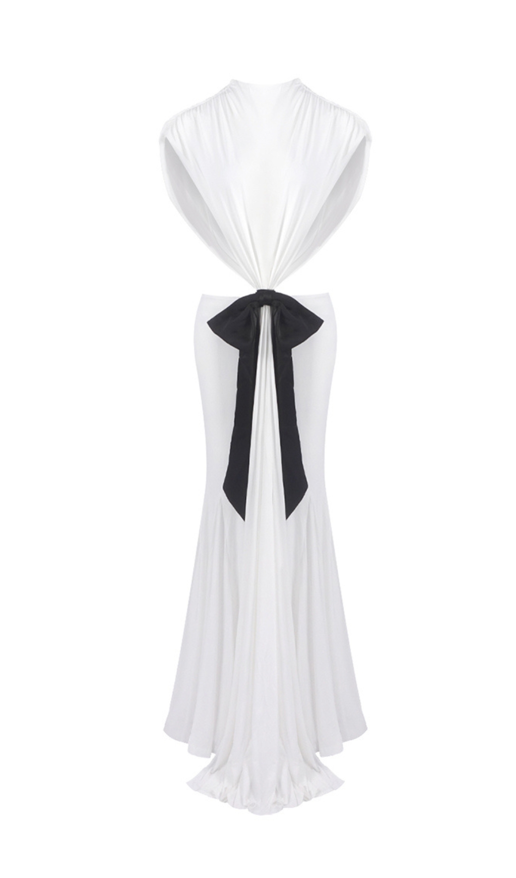 87a0dfb0b79b33c8f18cc8138a5b4688.jpg Fashionslee Women Elisae White Bow Cutout Maxi Dress