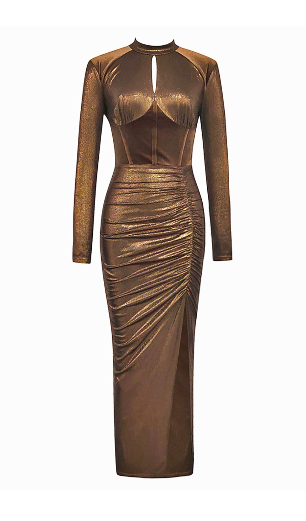 Fashionslee Women Abdallah Corset Sparkly Maxi Dress