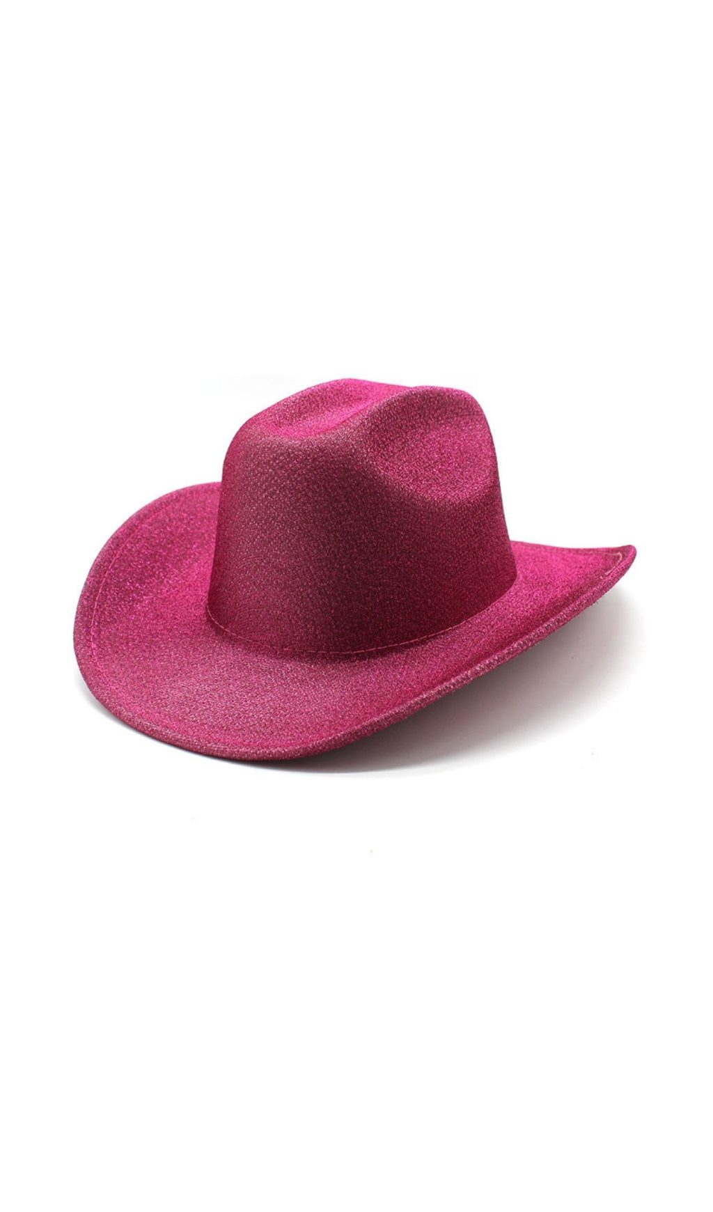 Fashionslee Women Sparkle Hat In Hot Pink