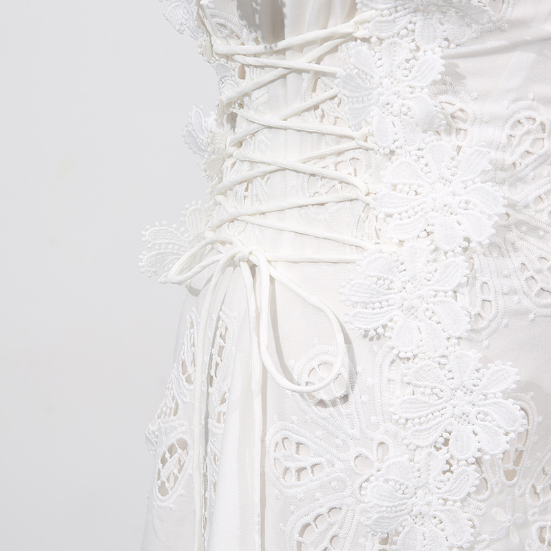 WHITE FLOWER EMBROIDERY MAXI DRESS – AESTHETIC - OWNCI WHITE FLOWER EMBROIDERY MAXI DRESS – AESTHETIC - OWNCI